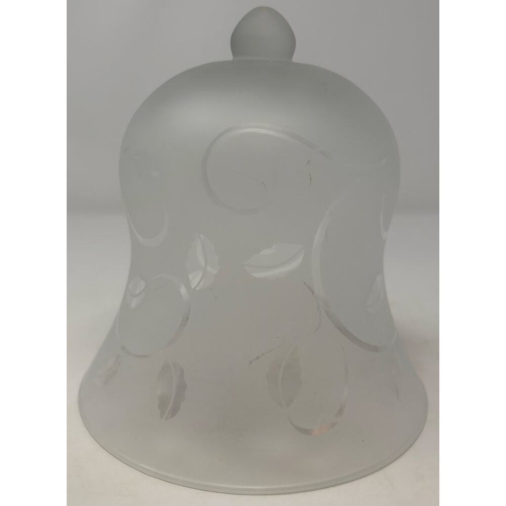 Princess House Exclusive Frosted Crystal Votive Candle Holder Floral Pattern